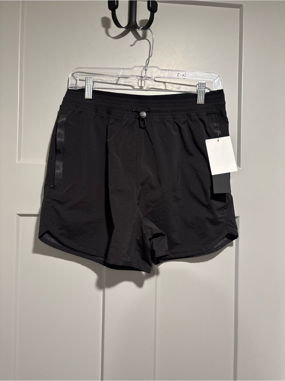 Mono B Black Women’s Athletic Shorts with Drawcord